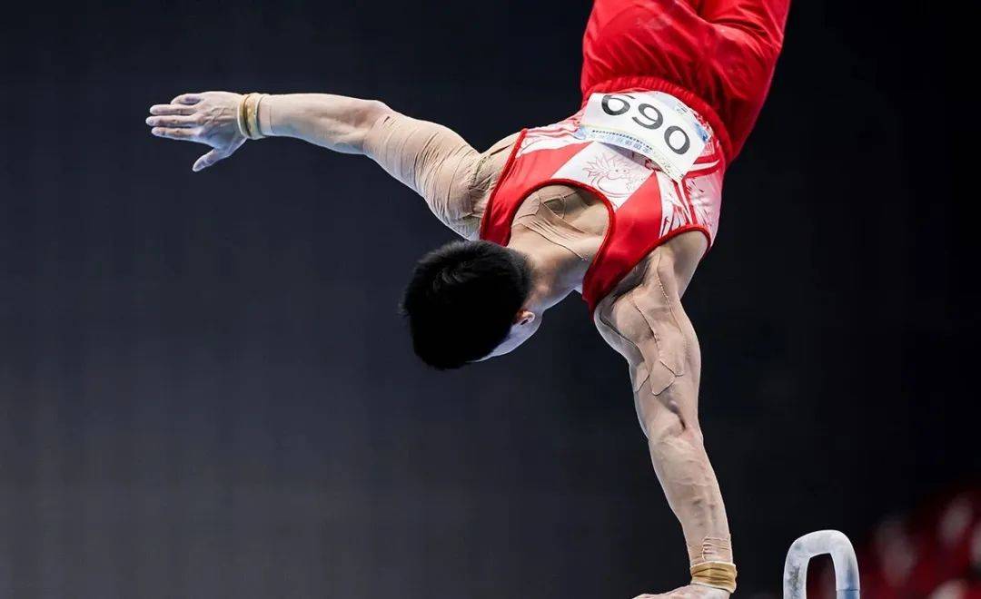 体操项目选手稳健动作，获观众好评